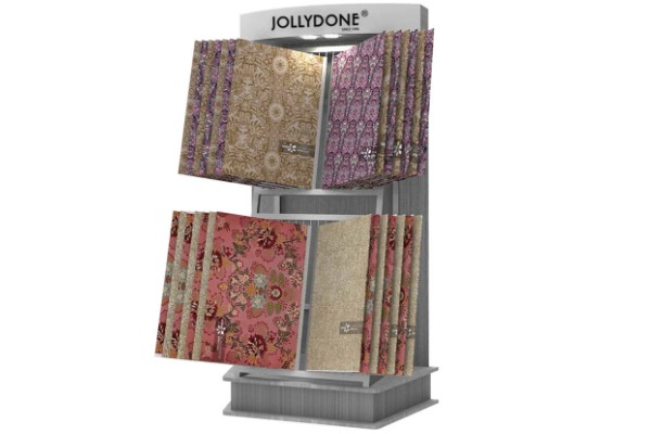 Floor Carpet Display Rack Brand Customization