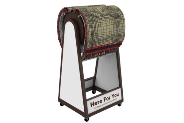 Floor Carpet Display Rack Brand Customization