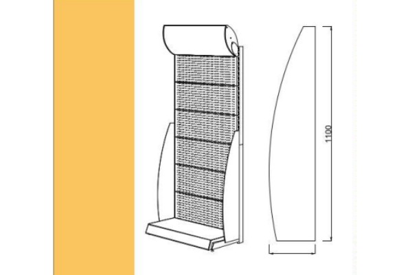 Tool Hardware Display Rack Brand Customization